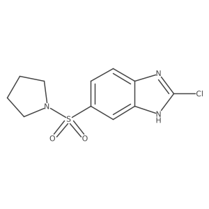 2-chloro-5-(pyrrolidine-1-sulfonyl)-1H-1,3-benzodiazole Structure