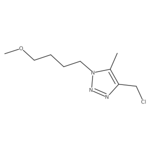 4-(chloromethyl)-1-(4-methoxybutyl)-5-methyl-1H-1,2,3-triazole Structure