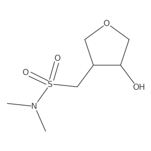 rac-1-[(3R,4S)-4-hydroxyoxolan-3-yl]-N,N-dimethylmethanesulfonamide结构式