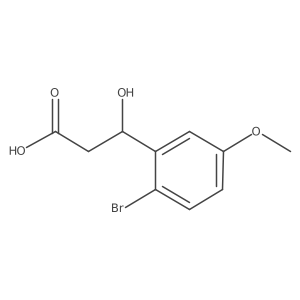 (3S)-3-(2-bromo-5-methoxyphenyl)-3-hydroxypropanoic acid结构式