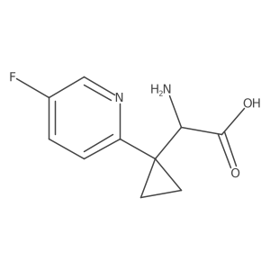 2-Amino-2-[1-(5-fluoropyridin-2-yl)cyclopropyl]acetic acid Structure