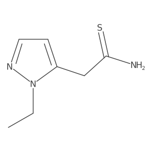 2-(1-ethyl-1H-pyrazol-5-yl)ethanethioamide Structure