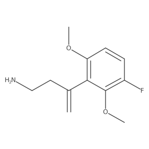 3-(3-Fluoro-2,6-dimethoxyphenyl)but-3-en-1-amine结构式