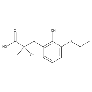 3-(3-Ethoxy-2-hydroxyphenyl)-2-hydroxy-2-methylpropanoic acid Structure
