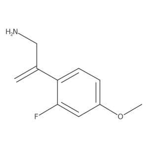2-(2-Fluoro-4-methoxyphenyl)prop-2-en-1-amine Structure