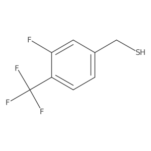 [3-Fluoro-4-(trifluoromethyl)phenyl]methanethiol结构式