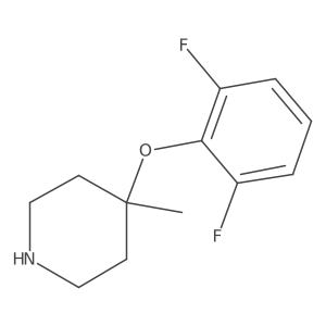4-(2,6-Difluorophenoxy)-4-methylpiperidine Structure