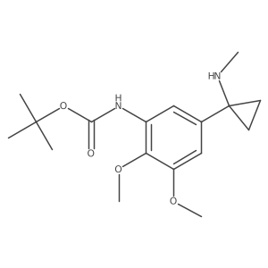 tert-butyl N-{2,3-dimethoxy-5-[1-(methylamino)cyclopropyl]phenyl}carbamate Structure
