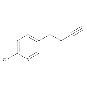 5-(But-3-yn-1-yl)-2-chloropyridine Structure