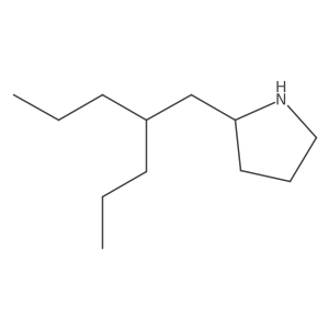 2-(2-Propylpentyl)pyrrolidine Structure
