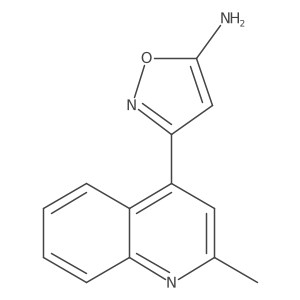 3-(2-Methylquinolin-4-yl)-1,2-oxazol-5-amine结构式
