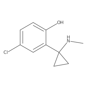 4-Chloro-2-[1-(methylamino)cyclopropyl]phenol结构式