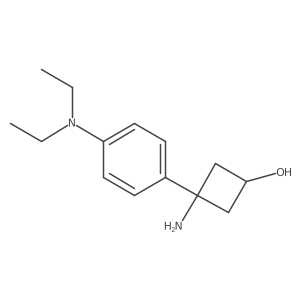 3-Amino-3-[4-(diethylamino)phenyl]cyclobutan-1-ol Structure