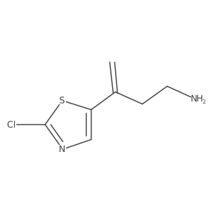 3-(2-Chloro-1,3-thiazol-5-yl)but-3-en-1-amine Structure