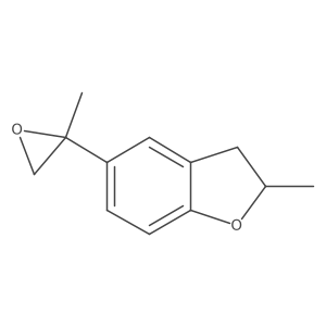 2-Methyl-5-(2-methyloxiran-2-yl)-2,3-dihydro-1-benzofuran结构式