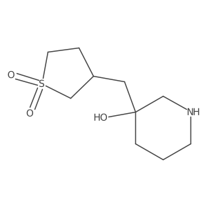3-[(3-Hydroxypiperidin-3-yl)methyl]-1lambda6-thiolane-1,1-dione结构式