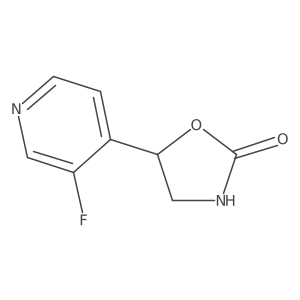 5-(3-Fluoropyridin-4-yl)-1,3-oxazolidin-2-one结构式