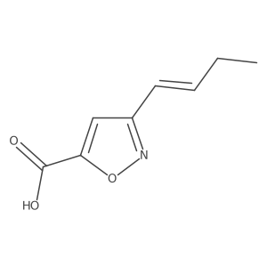 3-(But-1-en-1-yl)-1,2-oxazole-5-carboxylic acid Structure