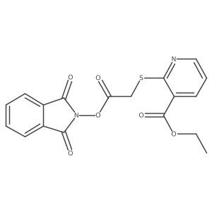 ethyl 2-({2-[(1,3-dioxo-2,3-dihydro-1H-isoindol-2-yl)oxy]-2-oxoethyl}sulfanyl)pyridine-3-carboxylate结构式