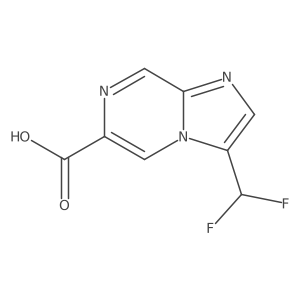 3-(Difluoromethyl)imidazo[1,2-a]pyrazine-6-carboxylic acid结构式