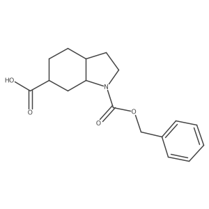 rac-(3aR,7aR)-1-[(benzyloxy)carbonyl]-octahydro-1H-indole-6-carboxylic acid结构式