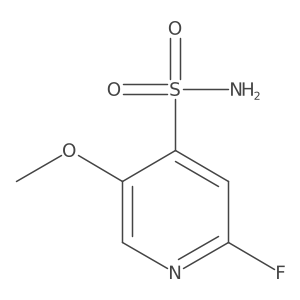 2-Fluoro-5-methoxypyridine-4-sulfonamide结构式