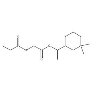 (1S)-1-[(1R)-3,3-Dimethylcyclohexyl]ethyl 2-(1-oxopropoxy)acetate结构式