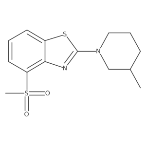 4-Methanesulfonyl-2-(3-methylpiperidin-1-yl)-1,3-benzothiazole Structure