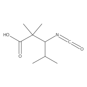 3-Isocyanato-2,2,4-trimethylpentanoic acid Structure