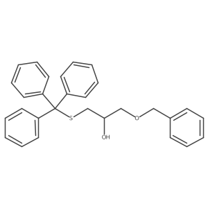 (2R)-1-(benzyloxy)-3-[(triphenylmethyl)sulfanyl]propan-2-ol结构式