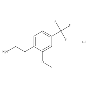 2-[2-Methoxy-4-(trifluoromethyl)phenyl]ethan-1-amine hydrochloride Structure