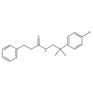 benzyl N-[2-(5-bromopyridin-2-yl)-2-methylpropyl]carbamate结构式
