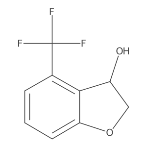 4-(Trifluoromethyl)-2,3-dihydrobenzofuran-3-OL Structure