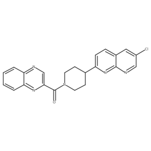 6-Chloro-2-[1-(quinoxaline-2-carbonyl)piperidin-4-yl]-1,8-naphthyridine Structure