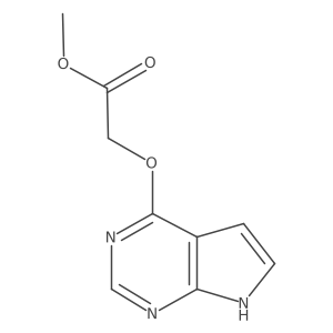 Methyl 2-((7H-pyrrolo[2,3-d]pyrimidin-4-yl)oxy)acetate结构式