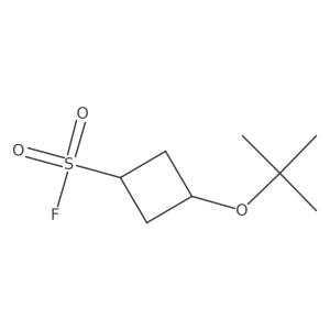 (1r,3r)-3-(Tert-butoxy)cyclobutane-1-sulfonyl fluoride结构式