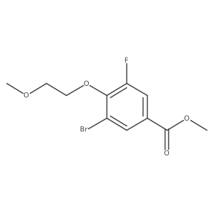 Methyl 3-bromo-5-fluoro-4-(2-methoxyethoxy)benzoate Structure
