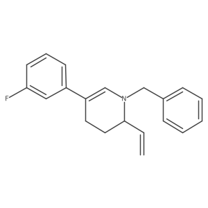 (R)-1-Benzyl-5-(3-fluorophenyl)-2-vinyl-1,2,3,4-tetrahydropyridine Structure