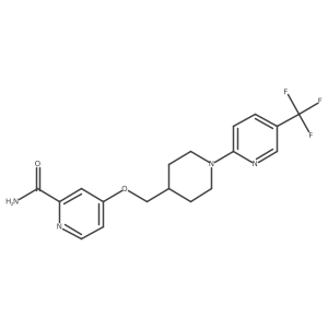 4-({1-[5-(Trifluoromethyl)pyridin-2-yl]piperidin-4-yl}methoxy)pyridine-2-carboxamide Structure