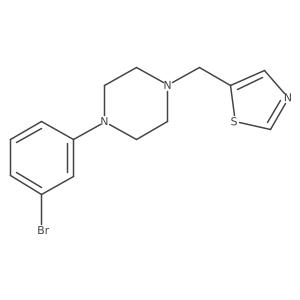1-(3-Bromophenyl)-4-[(1,3-thiazol-5-yl)methyl]piperazine Structure
