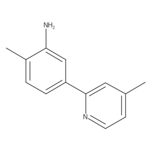 2-Methyl-5-(4-methylpyridin-2-yl)aniline结构式