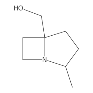 ((2R,5S)-2-Methyl-1-azabicyclo[3.2.0]heptan-5-yl)methanol结构式