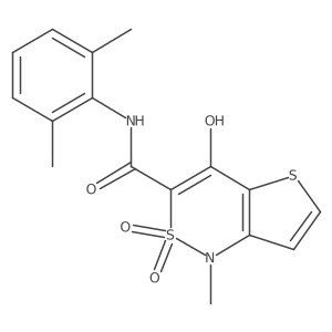 N-(2,6-dimethylphenyl)-4-hydroxy-1-methyl-2,2-dioxo-1,2-dihydro-2lambda~6~-thieno[3,2-c][1,2]thiazine-3-carboxamide Structure