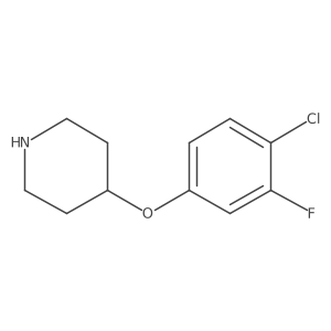 4-(4-Chloro-3-fluorophenoxy)piperidine Structure