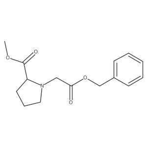 (S)-1-benzyloxycarbonylmethyl-pyrrolidine-2-carboxylic acid methyl ester Structure