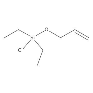 Chlorodiethyl(prop-2-en-1-yloxy)silane Structure