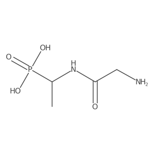 (1-(2-Aminoacetamido)ethyl)phosphonic acid Structure
