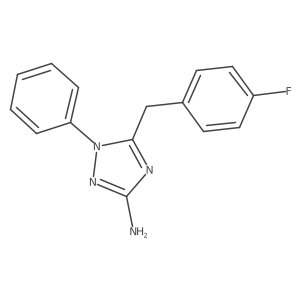 5-[(4-Fluorophenyl)methyl]-1-phenyl-1H-1,2,4-triazol-3-amine Structure