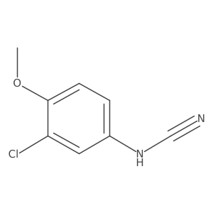 [(3-Chloro-4-methoxyphenyl)amino]carbonitrile结构式