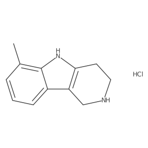 6-Methyl-2,3,4,5-tetrahydro-1H-pyrido[4,3-B]indole hydrochloride结构式